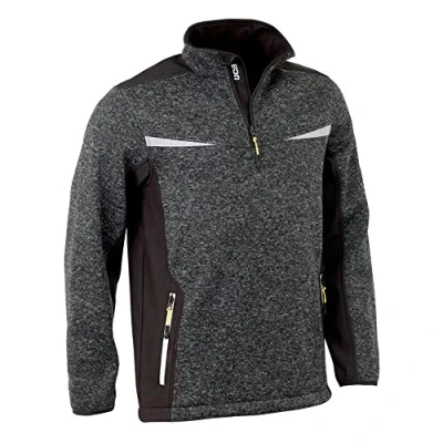 Image de JCB Workwear Elmhurst (II 1/4 zip Pull, 100% polyester, taille 3 X L, gris