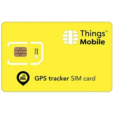 Image de Carte SIM pour Tracker/Traceur GPS Personnel Things Mobile avec Couverture Mondiale et réseau Multi opérateur GSM/2G/3G/4G, sans coûts Fixes. Crédit Non Inclus
