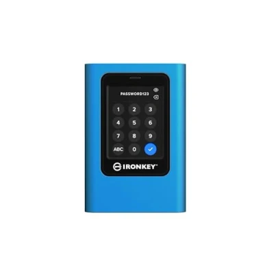 Image de Kingston IronKey Vault Privacy 80 External SSD Certifié FIPS 197 avec chiffrement XTS AES 256 bits 250 Mo/s en lecture; écriture IKVP80ES/7680G