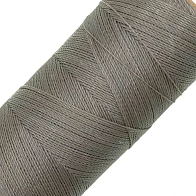 Image de LINHASITA Bobine de Fil ciré 100 g/360 m Épaisseur 0,5 mm Polyester pour macramé 30 Couleurs Gris