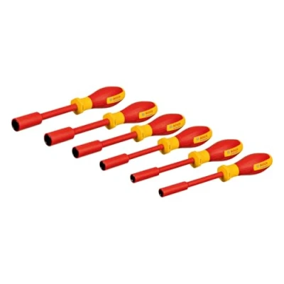 Image de Bosch Professional set de clés à douilles VDE 6 pièces (7 14 mm, certifiées jusqu&#039;à 1 000 V)
