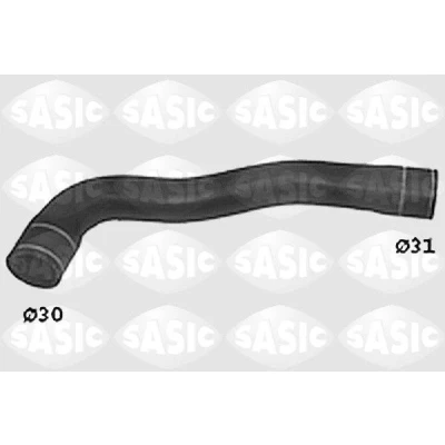 Image de SASIC SWH0420 Durite De Refroidissement droite, supérieur CITROËN: AX, BX 5 portes, Break, PEUGEOT: 106 I 3/5 portes
