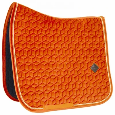 Image de Kentucky Tapis de Selle Velvet Dressage Orange Cob