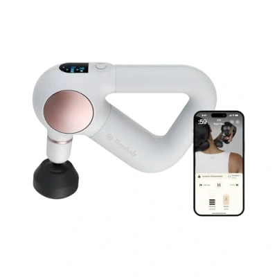 Image de Theragun Sense Percussion Pistolet de massage personnel pour tissus profonds avec routine respiration préchargée soulager le stress, la douleur et les douleurs musculaires (White)