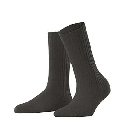 Image de FALKE Cosy Wool Boot W SO laine viscose cachemire unies 1 paire, Chaussettes Femme, Vert (Military 7826), 35 38
