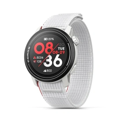 Image de COROS Pace 3 Montre GPS de Sport, légère et Confortable, 17 Jours d&#039;autonomie, Double fréquence, fréquence Cardiaque, Navigation, Suivi du Sommeil,Course à Pied, vélo skiavec (Nylon Craie)