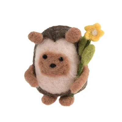 Image de Trimits Hedgehog Kit de feutrage à l&#039;aiguille: Hérisson, Papier, Coloris Assortis, Taille unique