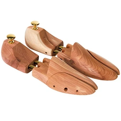 Image de TecTake 800697 Qualité 2 paires embauchoir bois de cèdre réglable chaussures EU taille diverses tailles au choix (42 43 no. 403289)