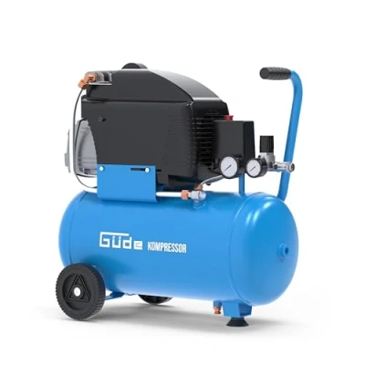 Image de Güde Compresseur 231/10/24 (lubrifié à l&#039;huile, max. 10 bar, 1500 W, chaudière 24 L, puissance d&#039;aspiration 206 l/min, réducteur de pression, 2 manomètres, soupape sécurité, bouchon vidange