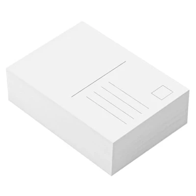 Image de Bczhieulw 80 DIY cartoline vuote, A6 (148 mm x 105 mm), 350 g/m², bianche da personalizzare, adatte per spedizione o collezione