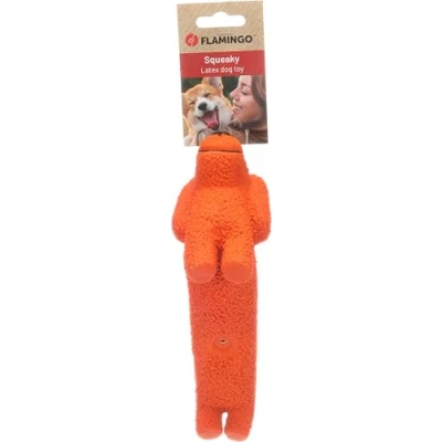 Image de Flamingo Jouet pour Chien Honna Orange 7x28,2x10,7cm avec couinement