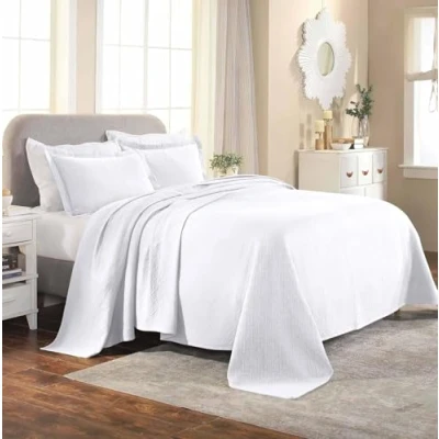 Image de Superior Couvre lit avec taies d&#039;oreiller, Coton, Blanc, King Size