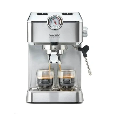 Image de Machine à espresso pour les amateurs de café Qualité Barista, Technique d&#039;infusion professionnelle, Mousseur lait, Facile utiliser, Boîtier en acier inoxydable