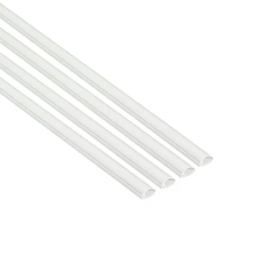 Image de D Line 16x8mm Moulure décorative en Demi Cercle, Goulotte électrique, Cache câble 4X 1m Longueurs (4 Meter Multipack) Blanc 1D1608W/4