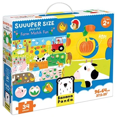 Image de Banana Panda Super Size Puzzle Match the Farm Fun 2+