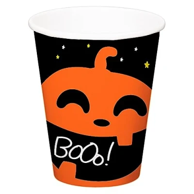 Image de Folat Gobelets &#039;BoOo BoOo 250 ml 6 pièces fête, Hantée Halloween Decorations, Soirée à Thème: Squelette, Fantôme Citrouille, La Sorcière, 23869, Multicolore
