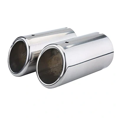 Image de 2pcs Embout Echappement SI A0274 Tuyau d&#039;Echappement de Queue Silencieux Sortie en Acier Inoxydable Pot