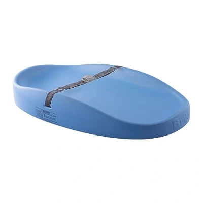 Image de Bumbo Matelas à langer facile nettoyer avec harnais de sécurité anti roulis Bleu poudré