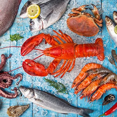 Image de Tischdeko Seafood Lot de 20 Serviettes Table en Forme Poulet