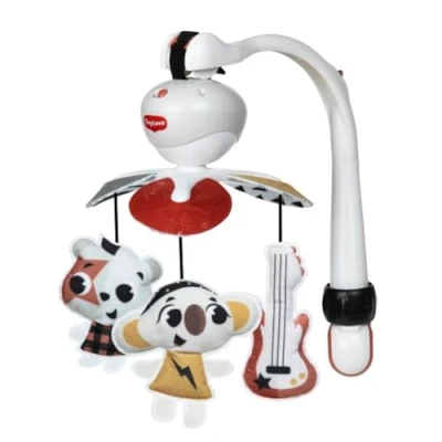 Image de mobile à emporter Tiny Love, 3 en 1 musical lit bébé, 0 mois +, bébé poussette portable, multi usage avec connecteurs, 5 mélodies, 30 minutes de musique continue, Rockers