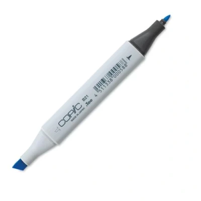 Image de COPIC Classic B21, Baby Blue, Twin Marker avec Une Pointe Moyenne et Fine