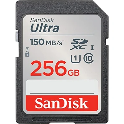 Image de SanDisk 256 Go Ultra SDXC carte, avec jusqu&#039;à 150 Mo/s, homologuée A1, UHS I Classe 10, U1