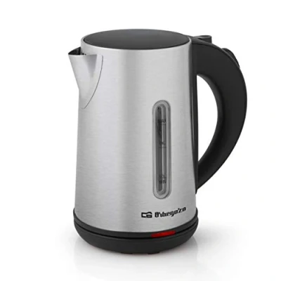 Image de Orbegozo KT 6022 Bouilloire électrique, capacité de 0,8 litre, acier inoxydable, arrêt automatique, ébullition rapide