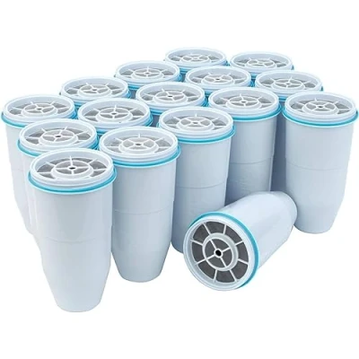 Image de Zerowater Filtre de replacement à 5 étapes, certifiée NSF pour la réduction des particules plomb, les métaux lourds et SPFO/APFO, 16 Pack, Blanc