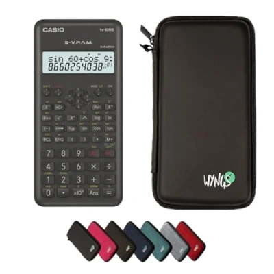 Image de CALCUSO Ensemble de Base Noir avec Calculatrice Casio fx 82 MS 2nd Edition