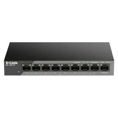 Image de D Link DSS 100E 9P commutateur réseau Non géré Fast Ethernet (10/100) Connexion Ethernet, supportant l&#039;alimentation Via ce Port (PoE) Noir