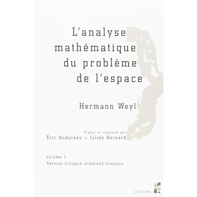 Image de Analyse mathématique du probleme de l&#039;espace hermann weyl 2 volumes