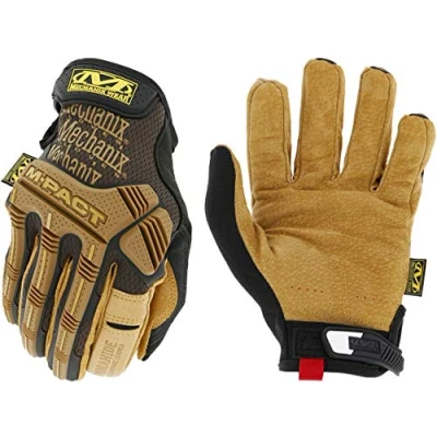 Image de Mechanix Wear M Pact® Gants en cuir, taille M, marron/noir