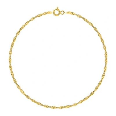 Image de PLANETYS Bracelet Argent 925/1000 Plaqué Or Jaune 18 Carats Maille Singapour Largeur: 2 mm