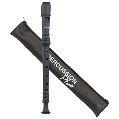 Image de Percussion Plus Pp1618 coloré Flûte à bec soprano Noir