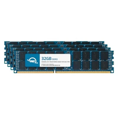 Image de OWC 128 Go (4 x 32 Go) PC3 10600 DDR3 1333 MHz ECC R SDRAM Kit de Mise à Niveau pour Mac Pro 2013