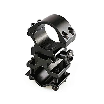 Image de HWZ 2017 1&quot; inch Scope Mount Ring and Adapter, Tactical Flashlight Sight Holder with 20mm Barrel Clamp Adapter for Rifle Picatinny/Weaver