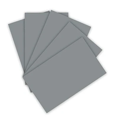 Image de folia Lot de 50 Feuilles Papier à Dessin 130 g/m² Gris Pierre Format A3 Base pour Nombreux travaux manuels, 10263400