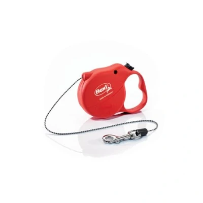 Image de Flexi Basic Standard Cord Red Mini Extra Small 3m Retractable Dog Leash/Lead for dogs up to 8kgs/18lbs