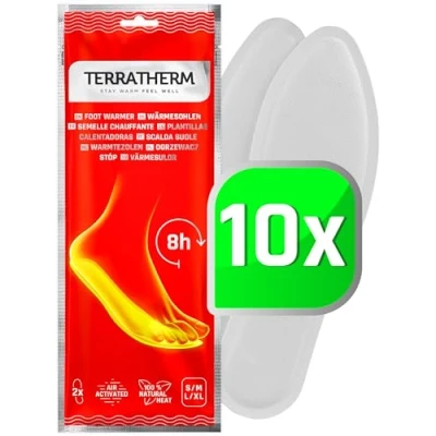 Image de Semelles chauffantes 10 Paires XL, chaufferettes pour Tout Type de Chaussure, Chauffe Pieds, Chaleur 100% Naturelle, Chaussures, jusqu&#039;à 8 Heures