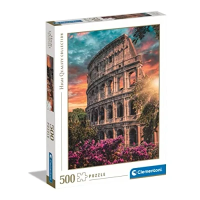 Image de Clementoni Flavian Amphitheatre Puzzle de 500 Pièces Jeu Patience et Réflexion Format Portrait Image Net 49 x 36 Cm À Partir 14 Ans