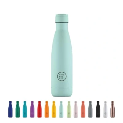 Image de Cool Bottles Bouteille en Acier Inoxidable 500 ml Pastel Sky 26,5 x 7 cm Isotherme Boissons Froides 36 Heures Chaudes 18 Triple Technology Sans BPA