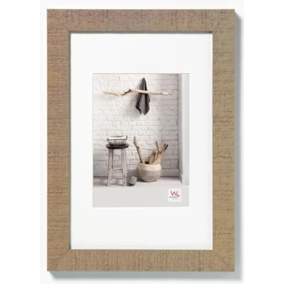 Image de walther design Cadre photo beige 10 x 15 cm avec passe partout, en bois Home HO015C