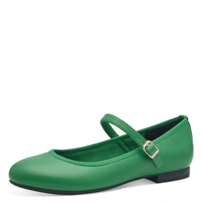 Image de MARCO TOZZI Femme 2 24226 42 Ballerines, Vert, 39 EU