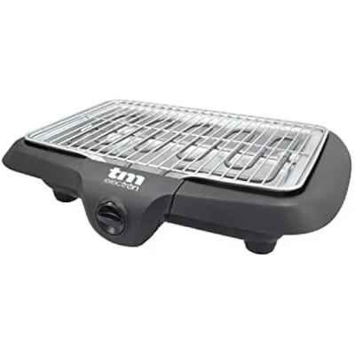 Image de TM Electron TMPGR010 Barbecue électrique de bureau, 2 300 W, 873 cm² surface, système anti fumée avec eau 5 niveaux température et nettoyage facile
