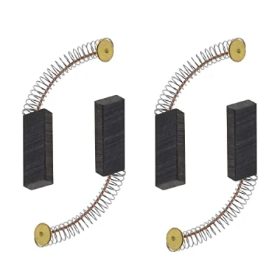 Image de ECSiNG Lot de 2 paires balais charbon pour moteur 6 x 11 30 mm meuleuse d&#039;angle rotative, perceuse circulaire, électrique, pièces rechange, noir et doré