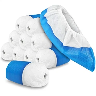 Image de com four® 100x Couvre Chaussures réutilisables de qualité supérieure Antidérapants, et imperméables Taille Unique
