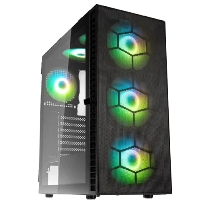 Image de Kolink Observatory HF Plus Mesh ARGB Midi Tower Case Black