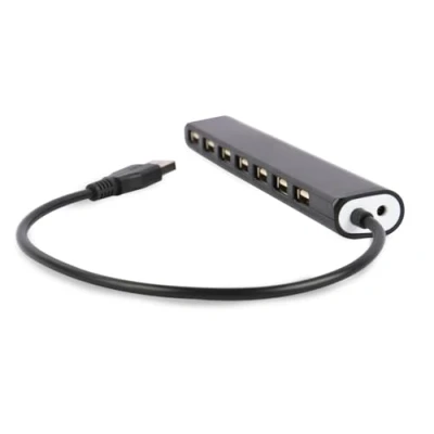 Image de Gembird UHB U2P7 04 hub &amp; concentrateur USB 2.0 Noir Neuf