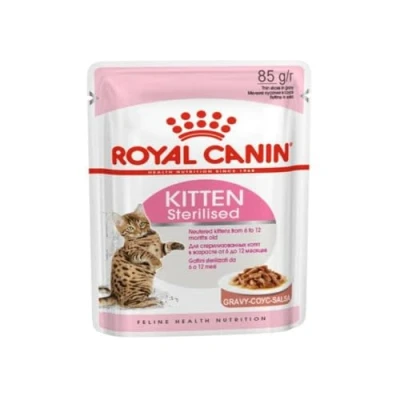 Image de Alimentation pour chatons Royal Canin Kitten Sterilised 12x85g Pâtée Système urinaire sain