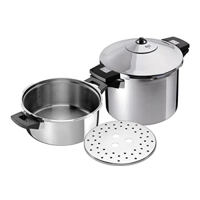 Image de Kuhn Rikon 3013 Duromatic Set de Autocuiseurs avec Poignées Inox 4/6 L 24 cm